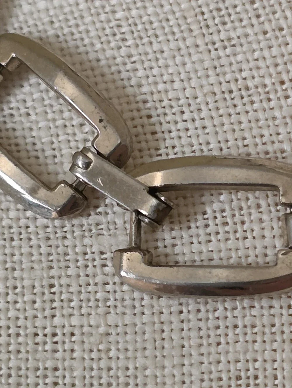 Vintage Coro Choker Necklace Silver Tone Modernist Statement Chunky Links